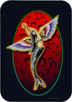 ''Sea Angel Large STICKER Clearance - 2 1/2'''' X 3 3/4''''''