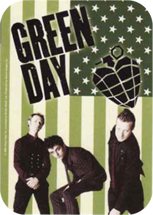''Green Day FLAG Large Sticker Clearance - 2 1/2'''' X 3 3/4''''''
