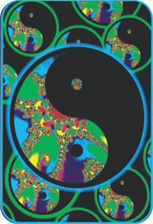 ''Yin Yang FUSION Large Sticker Clearance - 2 1/2'''' X 3 3/4''''''
