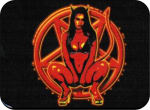 ''Devil Girl/Pentragram Large STICKER Clearance - 2 1/2'''' X 3 3/4''''''