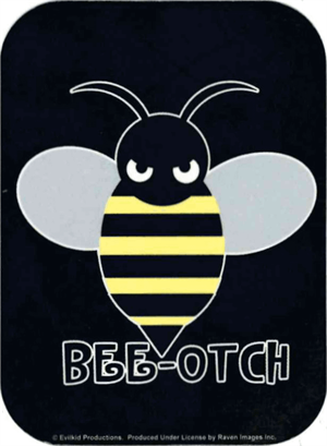 ''Beeotch - Mini STICKER Clearance - 2'''' X 2 3/4''''''