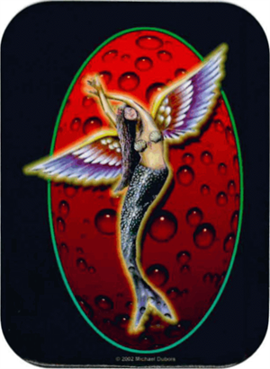 ''Sea  ANGEL   - Mini Sticker Clearance - 2'''' X 2 3/4''''''