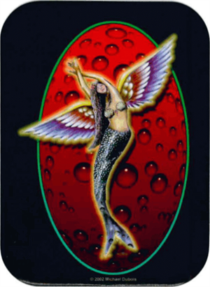 ''Sea  Angel   - Mini STICKER Clearance - 2'''' X 2 3/4''''''