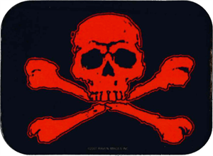 ''Skull & Crossbones - Mini STICKER Clearance - 2'''' X 2 3/4''''''