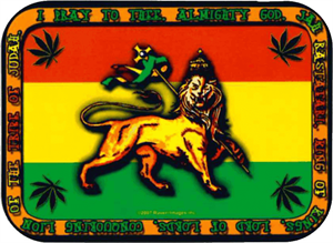 ''Rasta Lion - Mini STICKER Clearance - 2'''' X 2 3/4''''''