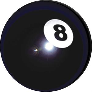 ''8-Ball - Round STICKER Clearance - 2 1/2'''' Round''