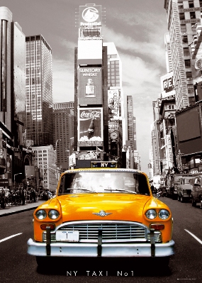 ''NEW York Taxi Giant Poster - 39'''' X 55''''''