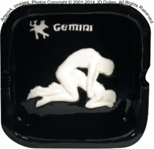 Gemini Zodiac Astrology Ashtray