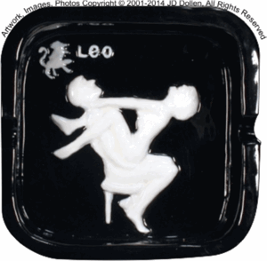 Leo Zodiac Astrology Ashtray