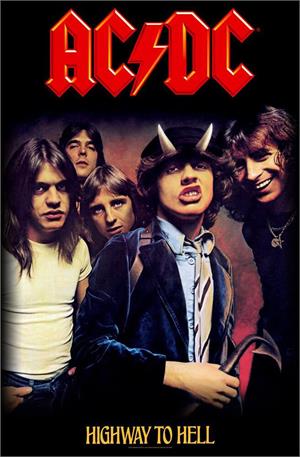 ''AC/DC - Highway to Hell Textile/Fabric POSTER - 28''''x41''''''