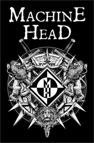 ''MACHINE Head Crest Textile/Fabric Poster - 28''''x41''''''