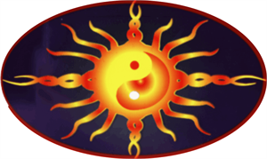 ''Ying Yang SUN - Large - 4.5'''' x 6'''' - Sticker''