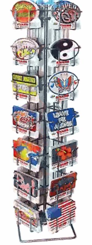 Large StiCker DISPLAY - 12 EACH OF 30 STYLES + FREE DISPLAY