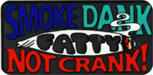 ''Smoke Dank - 3.5'''' x 2.5'''' - STICKER''