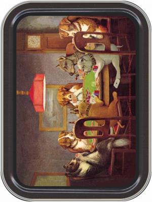 DOGs Playing Poker - Large Stash Tin