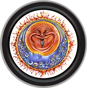 Yin Yang SUN Round Stash Tin