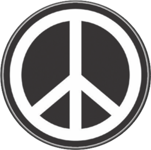 Peace SIGN Round Stash Tin