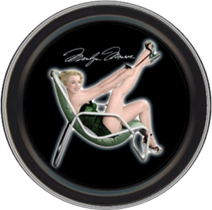 Marilyn Monroe CHAIR Round Stash Tin