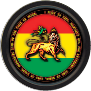 RASTA Lion Round Stash Tin