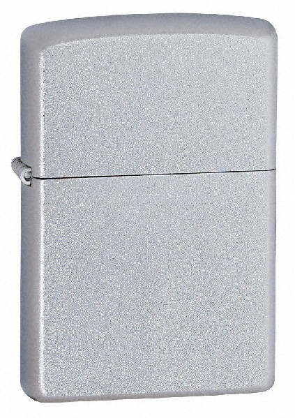 SATIN Chrome Zippo Lighter
