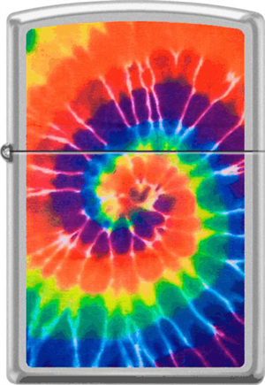 TIE DYE Swirl Chrome Zippo