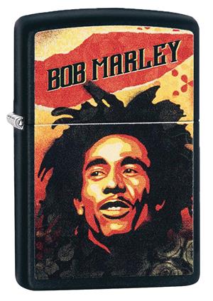 BOB MARLEY Dreads Black Matte Zippo Lighter