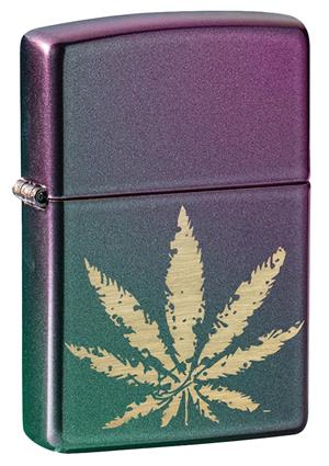 Iridescent Marijuana Leaf Zippo LIGHTER