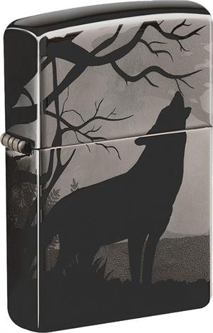 Wolves DESIGN Black Ice Zippo Lighter