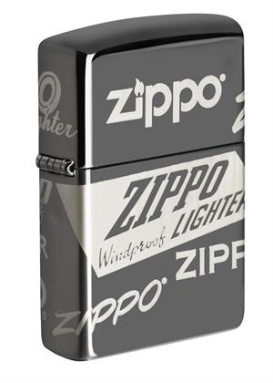 Zippo LIGHTER Logo Design Black Ice Zippo LIGHTER