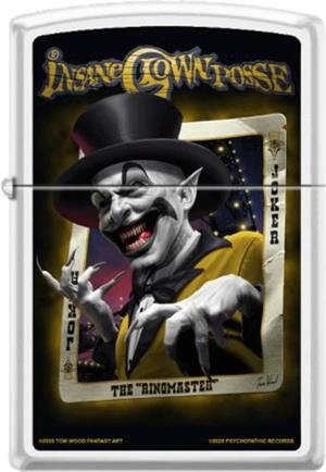 ICP Ringmaster - White Matte Zippo Lighter