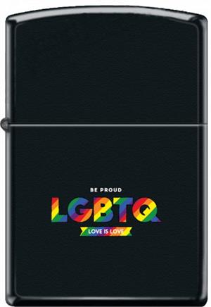 LGBTQ - Black Matte Zippo LIGHTER