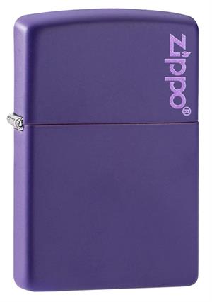 Classic Purple MATTE Logo Zippo Lighter