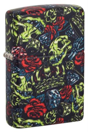 Glow in the Dark Skulls/Crowns/Roses Zippo LIGHTER