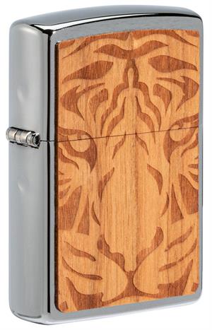 Woodchuck USA Cherry Tiger Head Zippo Lighter