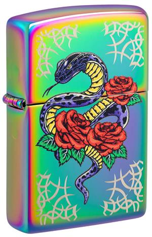 Rose Snake Design Zippo LIGHTER