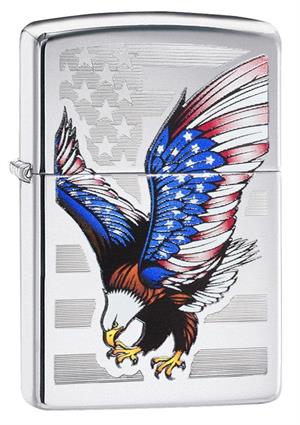 Zippo EAGLE E-Star Award High Polish Chrome Zippo Lighter