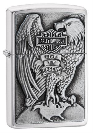 Harley-Davidson EAGLE High Polish Chrome Zippo Lighter