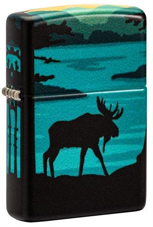 Moose Landscape Design Zippo Lighter