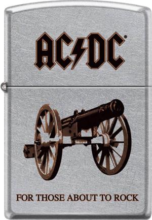 AC/DC For Those About to Rock Brushed Chrome Zippo LIGHTER