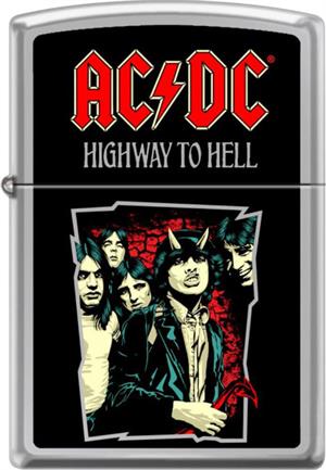 AC/DC Highway to Hell High Polish Chrome Zippo LIGHTER