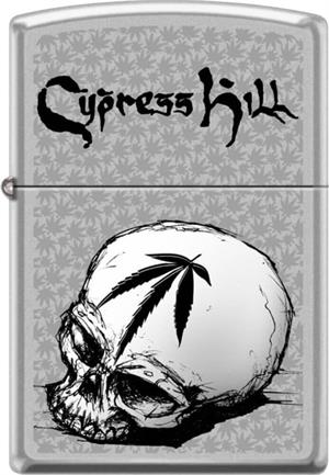 Cypress Hill Satin Chrome Zippo Lighter
