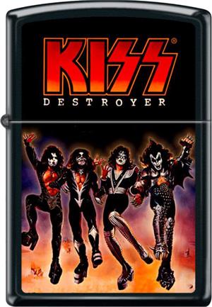 KISS Destroyer Black Matte Zippo Lighter