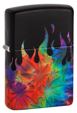 Leaf TIE Dye Flame Zippo Lighter