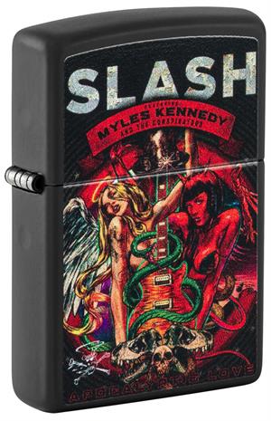 Slash Black Matte Zippo Lighter