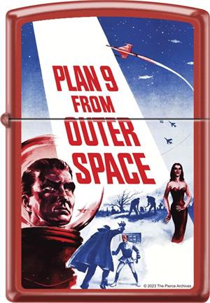 Plan 9 from Outer Space Red Matte Zippo  LIGHTER