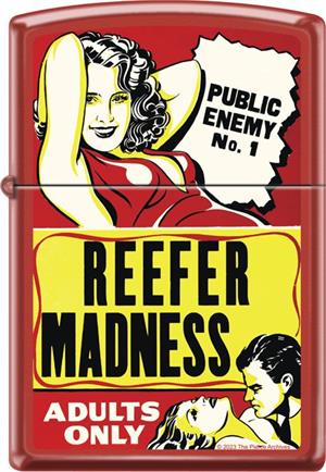 Reefer Madness Red Matte Zippo Lighter