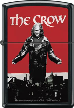 The Crow - Red - Black Matte Zippo LIGHTER