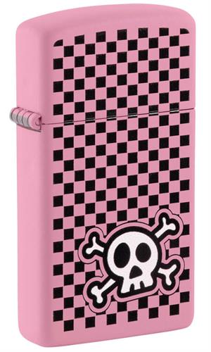 Checkered Skull Slim Design Zippo LIGHTER