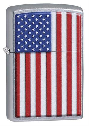 Patriotic U.S. FLAG Street Chrome Zippo Lighter