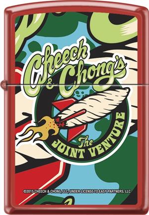 Cheech & Chong - Joint Venture - Red Matte Zippo - Black Ball Corp. Exclusive